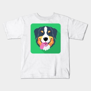 Bernese Mountain Dog icon Kids T-Shirt